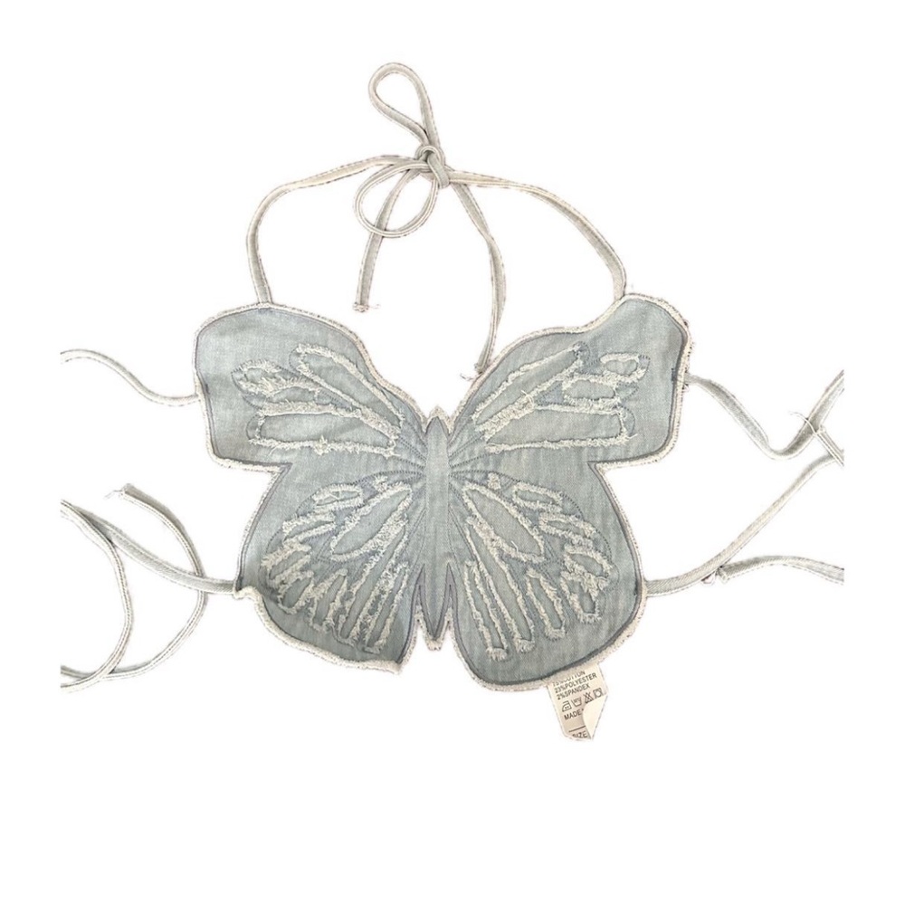 Denim butterfly shirt